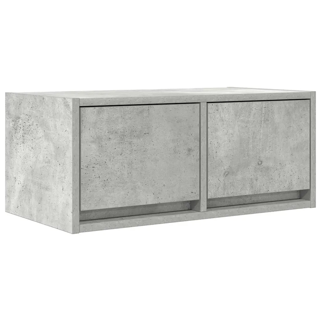 Mobili TV 2 pz Grigio Cemento 60x31x25,5cm in Legno Multistrato