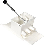 Impastatrice di Crocchette – Macchina per Crocchette – Stampatrice di Crocchette 3 in 1x - Macchina per Crocchette Con Diametro 24 mm – Bianca – 26,5 x 20 cm