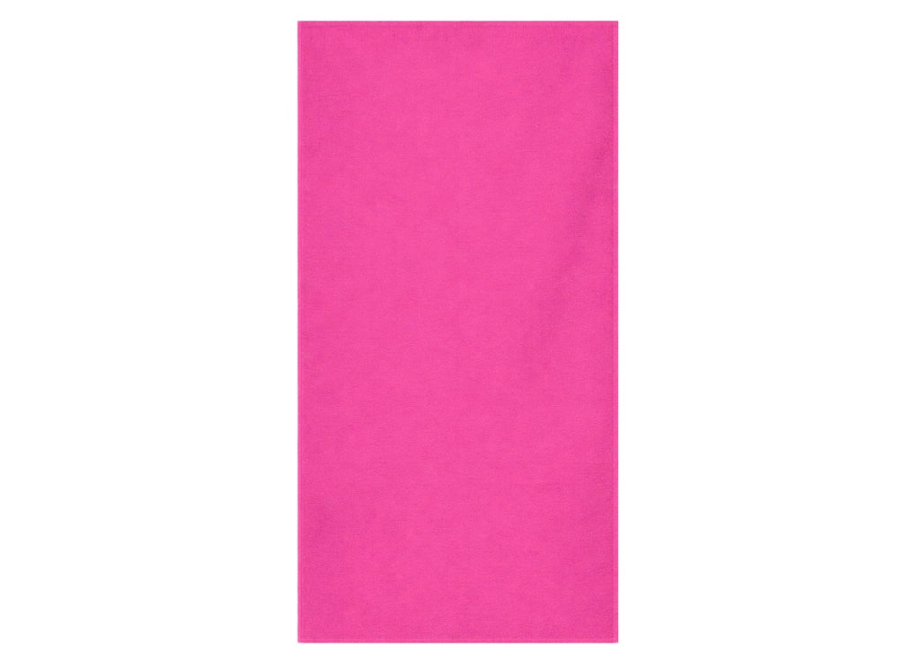 Telo Mare Grande 100x180 Spugna Spiaggia Piscina Maui Tinta Unita - Telo Mare - Fuxia