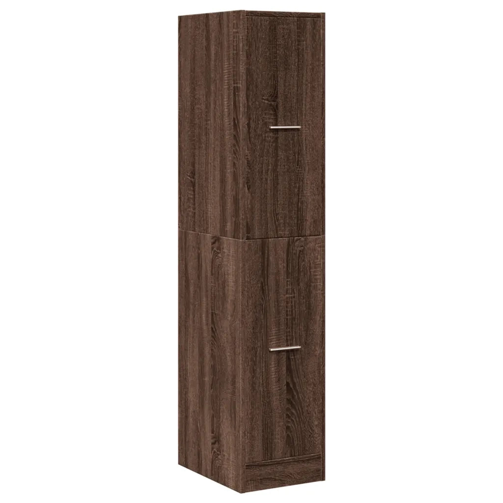 Armadietto da Farmacia Rovere Marrone 30x41x144,5 cm Truciolato