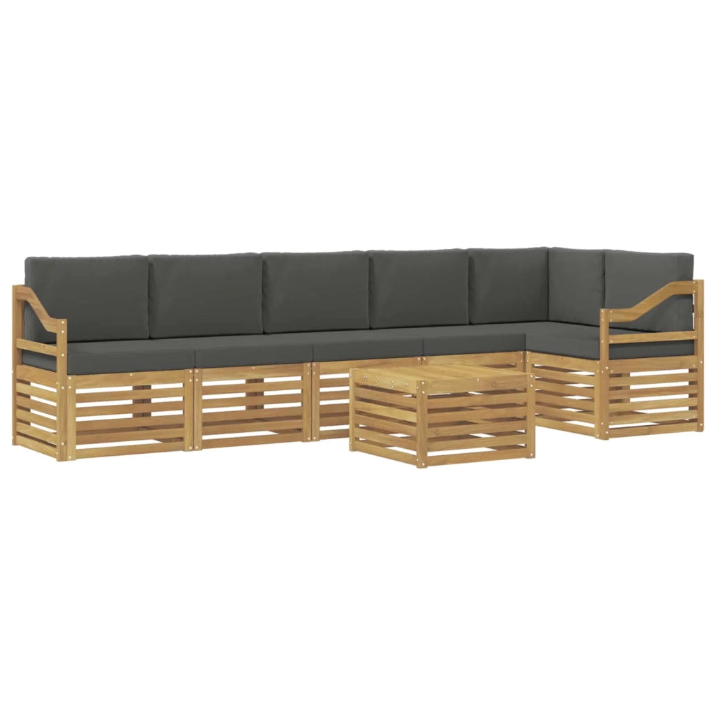 Set di divani da esterno 7 pcs Bianco e Antracite 3391972