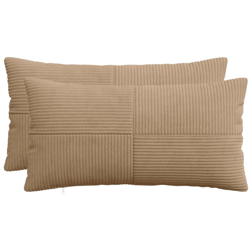 Federa 2 pcs ALMELO Marrone 40 x 70 cm corduroy 914503