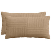 Federa 2 pcs ALMELO Marrone 40 x 70 cm corduroy 914503