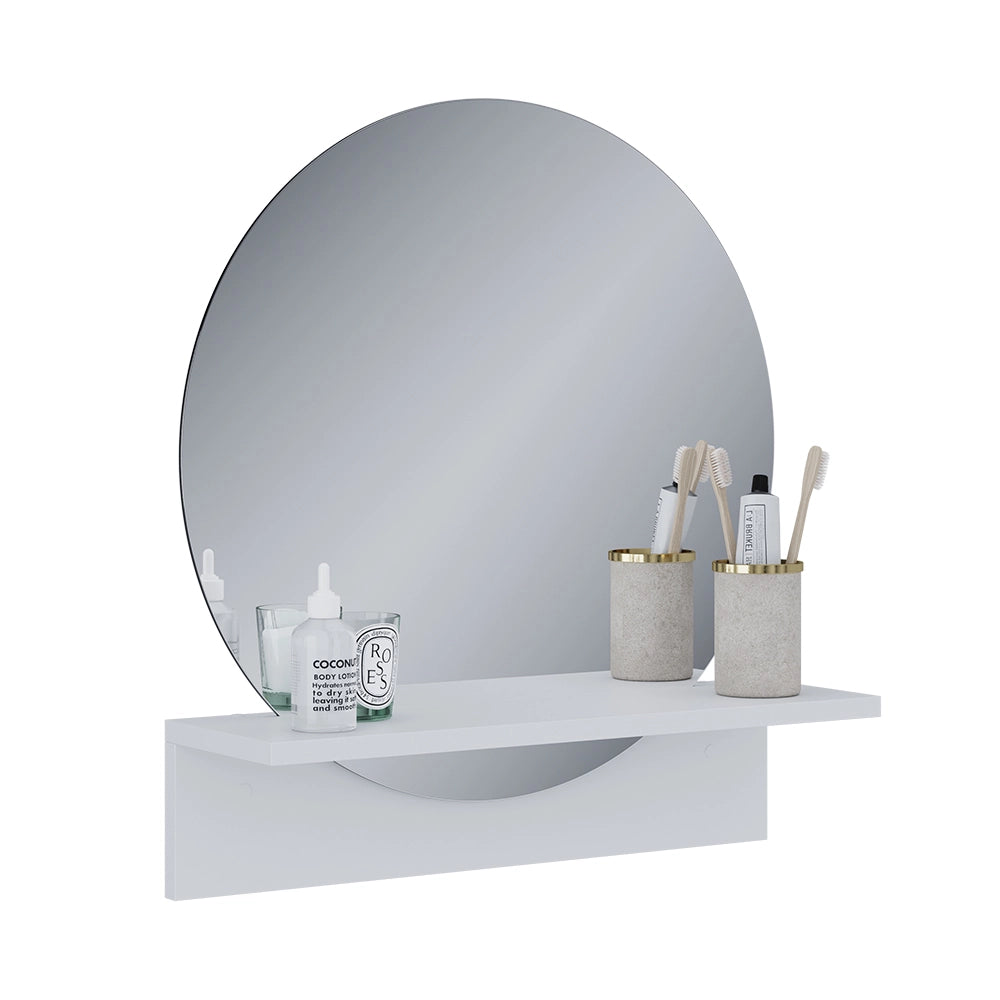 Vicco Specchio bagno Bianco 50 x 54.5 cm con ripiano