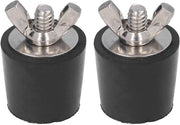 Vorstoppi per Piscina 2 Pezzi - Protezione dal Gelido - Stopper in Gomma - Afdichting 25 mm