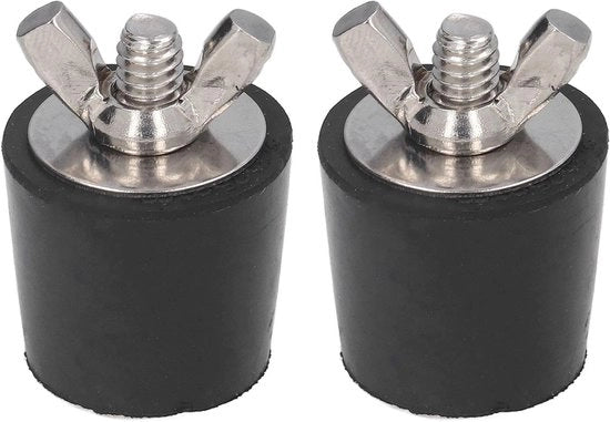 Vorstoppi per Piscina 2 Pezzi - Protezione dal Gelido - Stopper in Gomma - Afdichting 25 mm