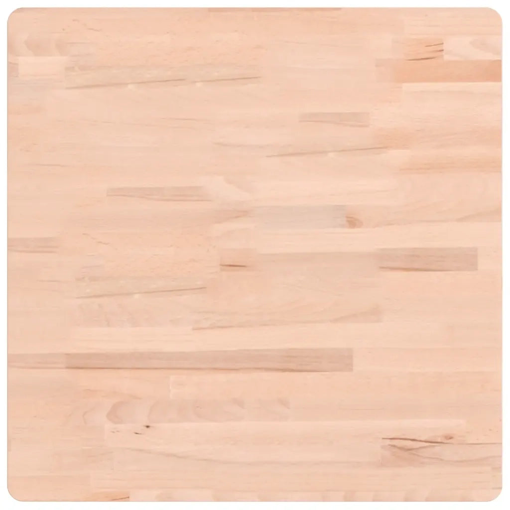 Piano per Tavolo 60x60x4 cm Quadrato Legno Massello di Faggio 355962