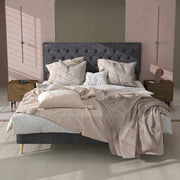 Letto minimalista - Xylo - 140x200 - Grigio - Senza materasso