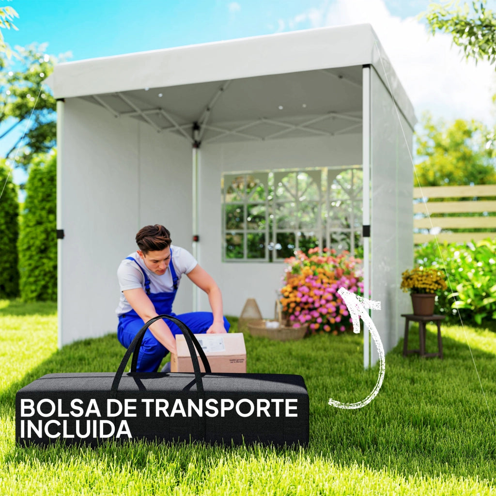 Carpa Plegable Pop-up ¨C zephmum ¨C 2.5x2.5 m Bianco