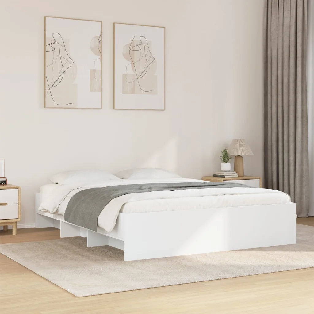 Giroletto senza Materasso Bianco 160x200cm in Legno Multistrato