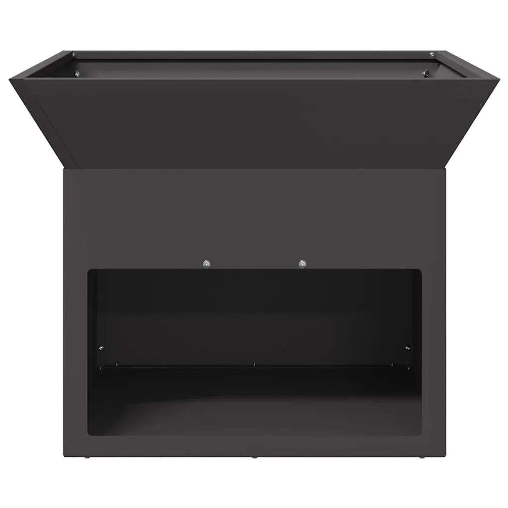 Focolare-Stufa-Camino Nero 50 x 50 x 40 cm Acciaio 794871