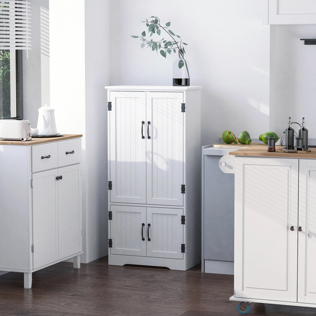 Armadio da Cucina ¨C zephmum ¨C Bianco 60x30x123 cm