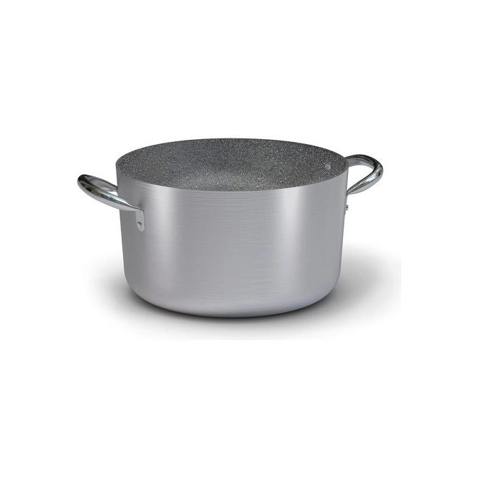 Ballarini 8003150517864 Linea 6900 Casseruola in Alluminio con Fondo Spesso 4 mm Adatta all'Induzione e al Forno con Doppia Maniglia colore Nero