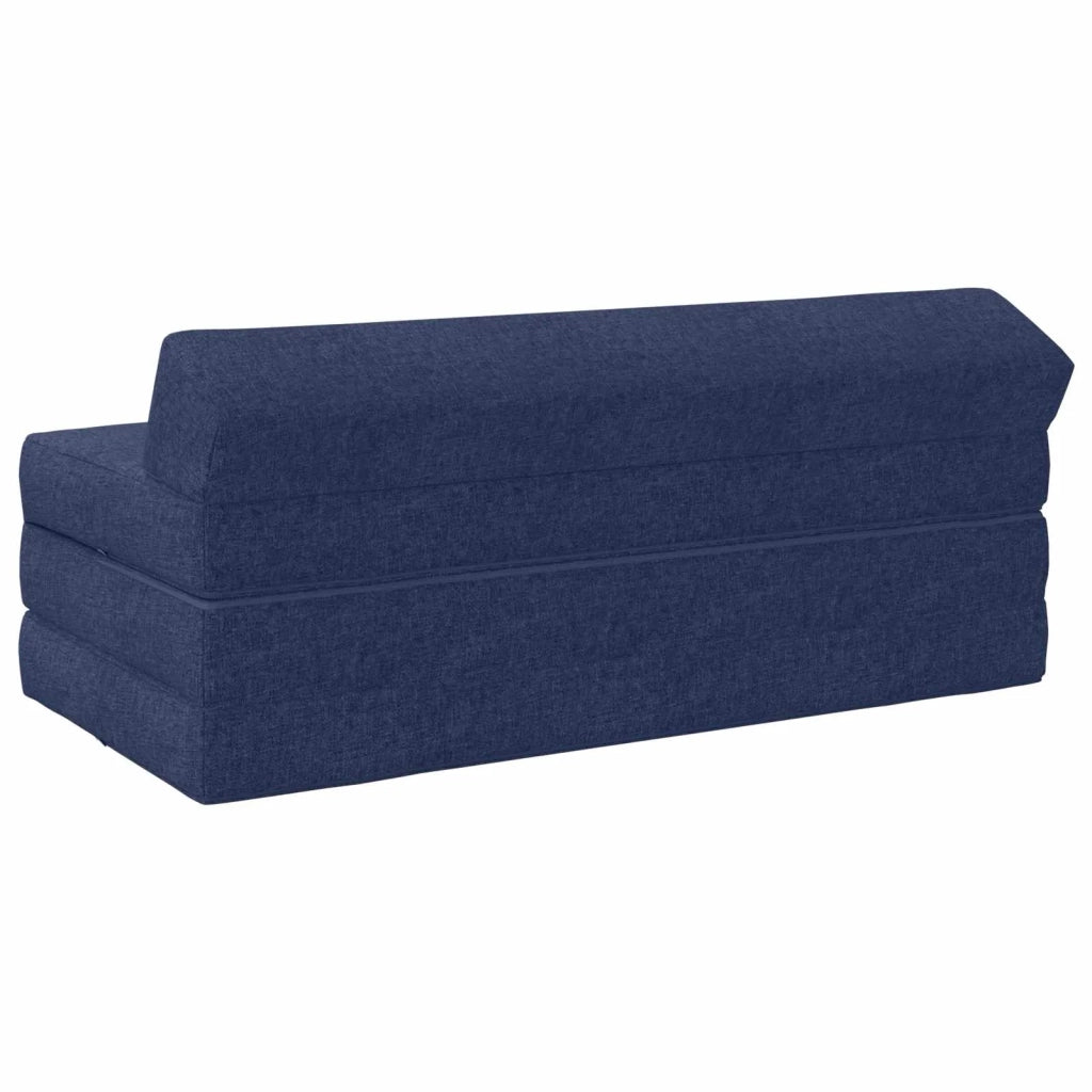 Divano Letto Pieghevole Blu 120 x 60 x 49 cm Tessuto