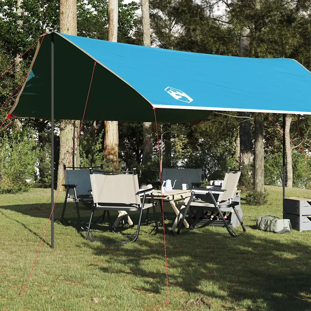 Telone da campeggio | Tenda da campo Blu 460x305x210 cm Impermeabile