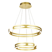 Lampada a sospensione Italux Kiara LED 120W oro Ø60