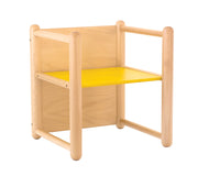 Sedia Dixi pluriuso in legno di Faggio Adex Materiale: Legno di Faggio, Colore: Gialla