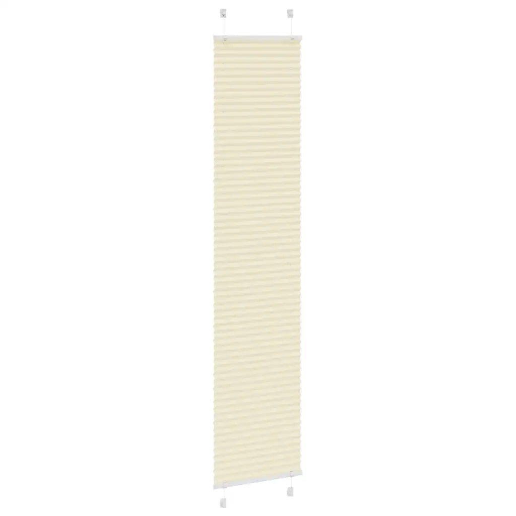 Tenda Plissettata Crema 50x200 cm Larghezza Tessuto 49,4 cm 4015303