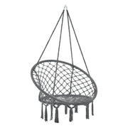 Seduta amaca rotonda sedia sospesa diametro seduta 60 cm grigio scuro 03_0006061