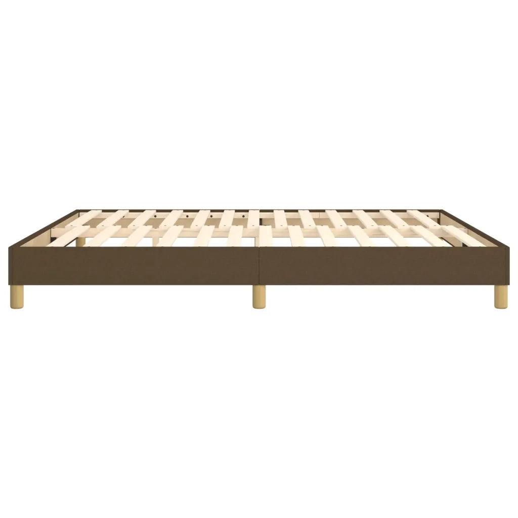 Struttura Letto a Rete a Molle Marrone Scuro 160x200 cm Tessuto 3120625