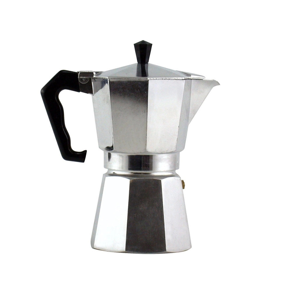 Trade Shop - Caffettiera Moka 3 Tazze Caffe Maker Espresso Caffe' Napoletana Mezza 3 Tazza -