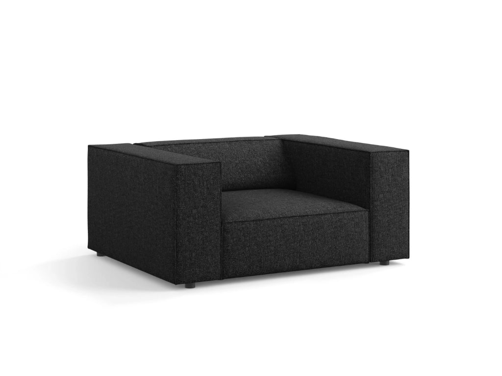 Cosmopolitan Design - Poltrona "Arendal" in ciniglia nero 