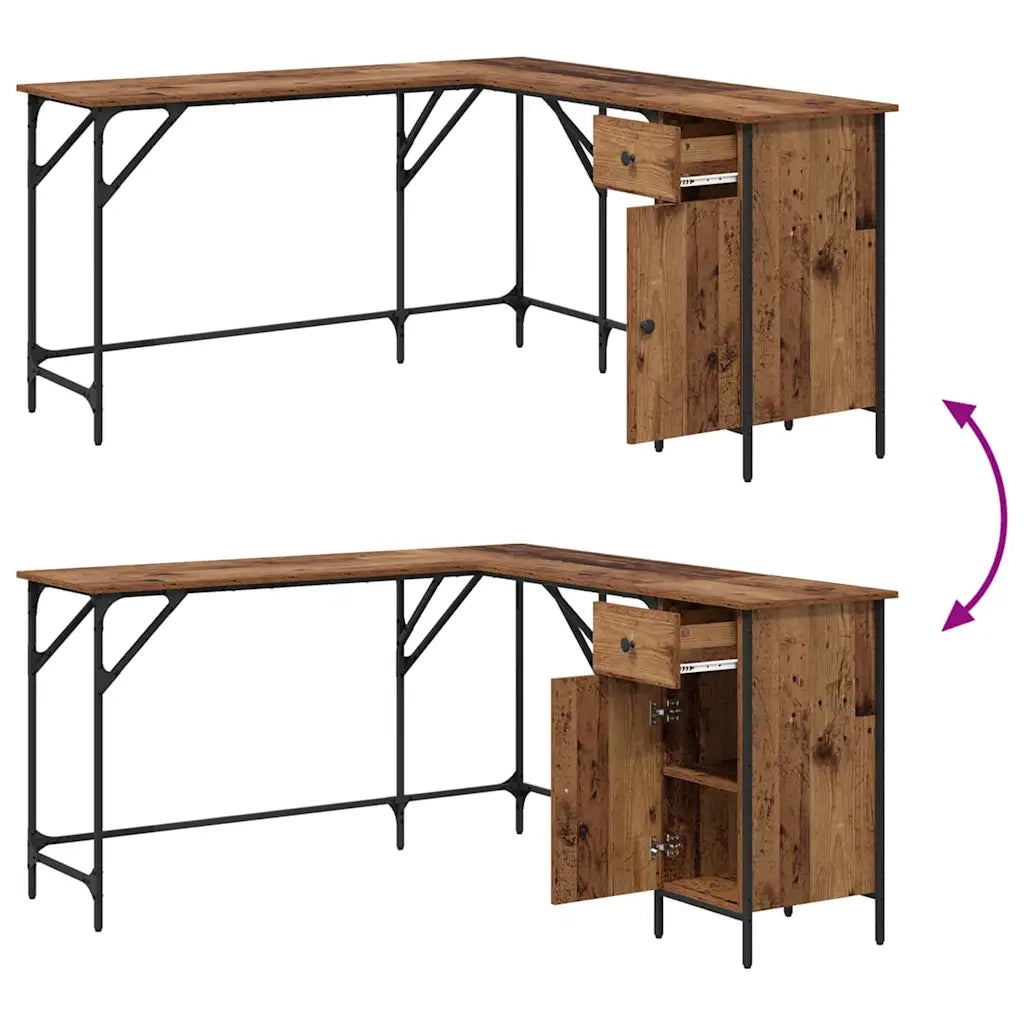 Scrivania Legno vecchio 141 x 141 x 75 cm Legno multistrato