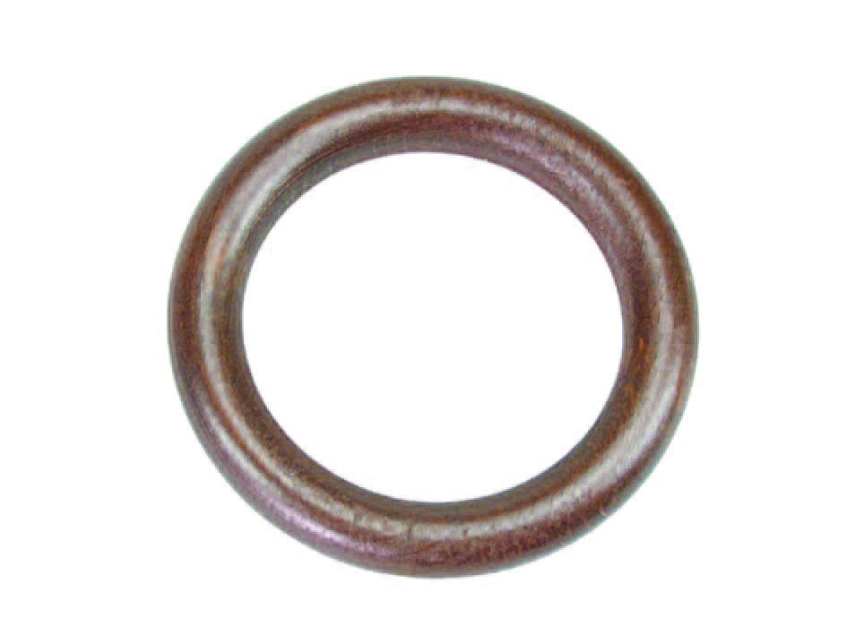 ANELLI PER SCORRITENDA TUBOLARI IN LEGNO OLMO- - ø mm.32-48 - 50 pezzi