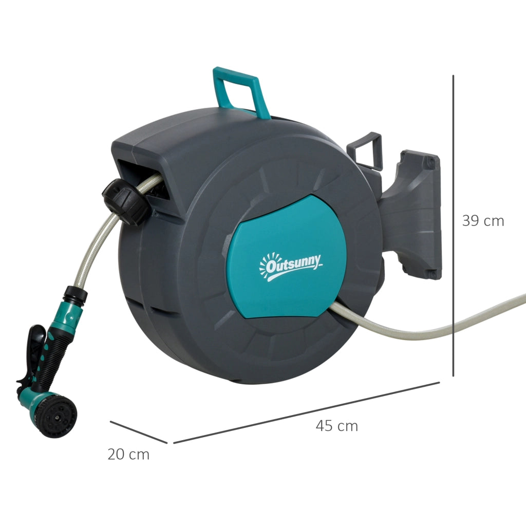 Avvolgitubo Automatico a Parete ¨C Zephmum ¨C Grigio, Acciaio