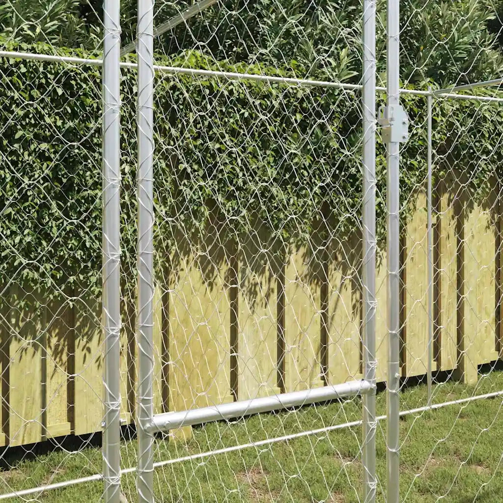 Gabbia per cani Argento 600 x 200 x 200 cm Acciaio zincato