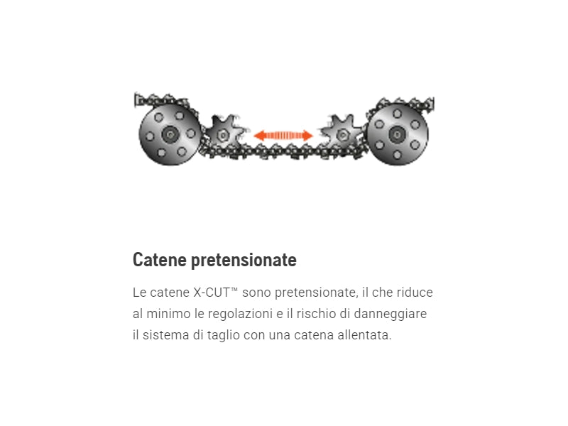 Catena Husqvarna X-Cut™ S93G 3/8” mini 1.3mm per arboricoltura fino a 56 maglie - 52E