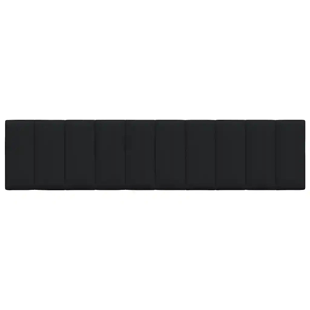 Cuscino Testiera Hanko Nero 200 cm in Tessuto 4019186