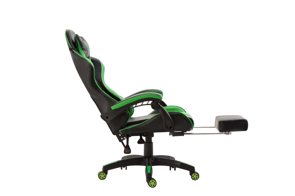 Poltrona gaming IGNITE in similpelle Nero/verde