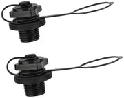 Ventiolo di aerazione per barche 22,9 mm - Valvola di scarico gonfiabile per barche - Ventiolo di scarico di ricambio - Materiale plastico - 2 pezzi - Facile da installare - Ventiolo di scarico per barche in gomma