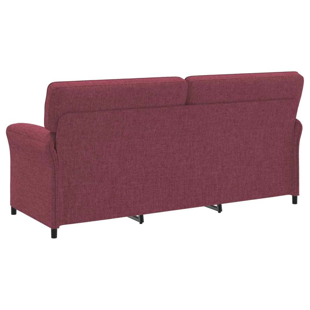 Set di divani 2 pz Rosso Vino Tessuto 3424874