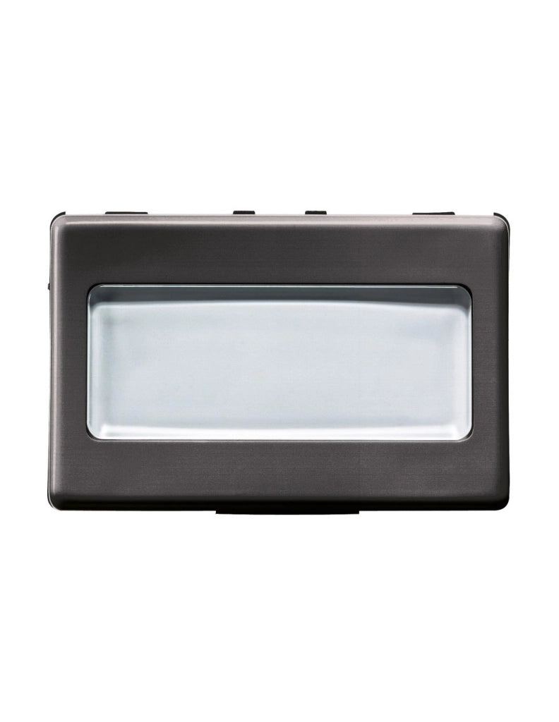 PULSANTE CON PORTANOME 'SYSTEM' 3 moduli - 1P NA 250V - Nero - GEWISS