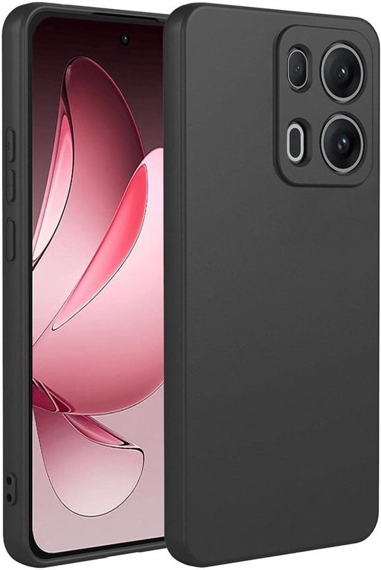 Hoesa smartphone con silicone, compatibile con Oppo Reno13 Pro, rivestimento premium TPU in microfibra, resistente allo shock, idrorepellente e resistente ai graffi.