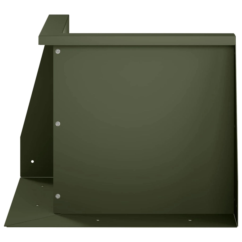 Muro di contenimento 2 pz 50 x 50 x 30 cm Acciaio Verde Oliva 8015164