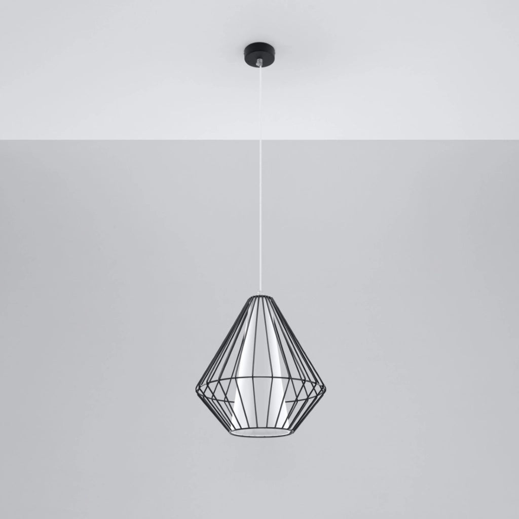 Lampada a sospensione DEMI nero