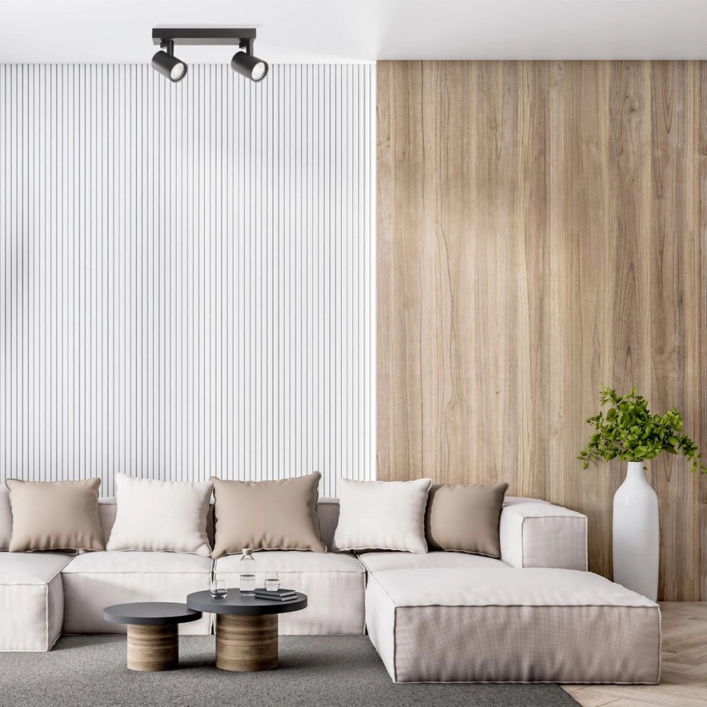 Faretto doppio soffitto/parete 2xGU10 10W nero Polux LYNX