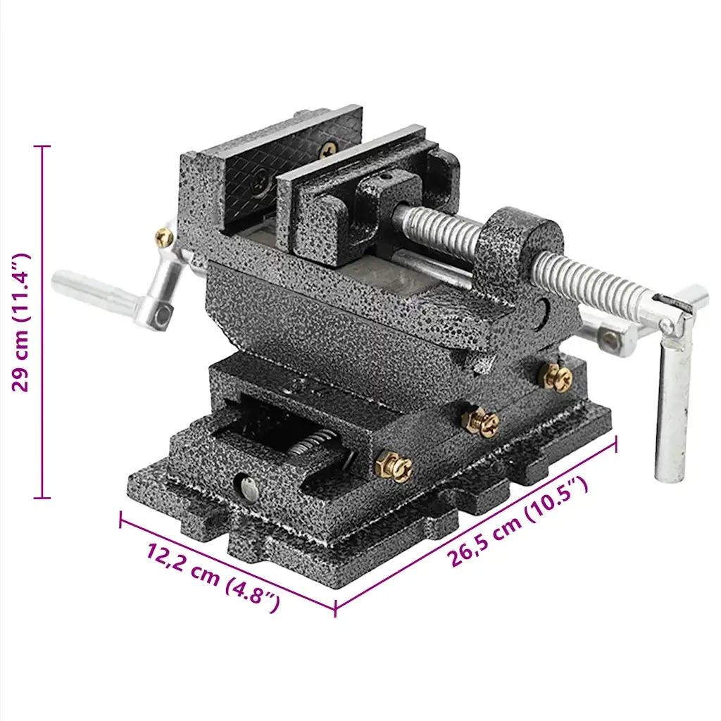 Morsa Manuale con Slitta Trasversale per Trapano a Colonna 70mm CFW8641670