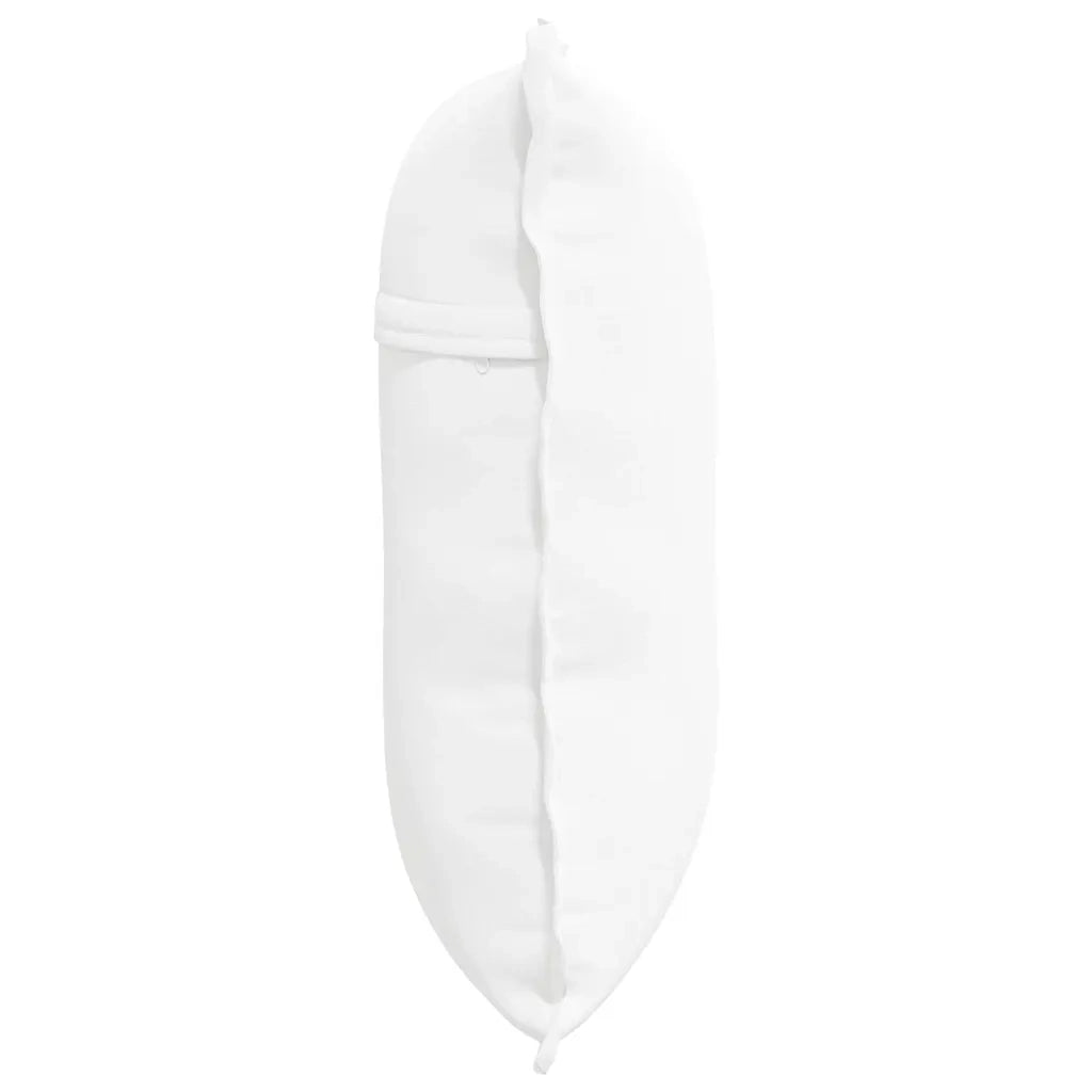 Cuscino per Schiena Bianco 60 x 19 x 50 cm Tessuto