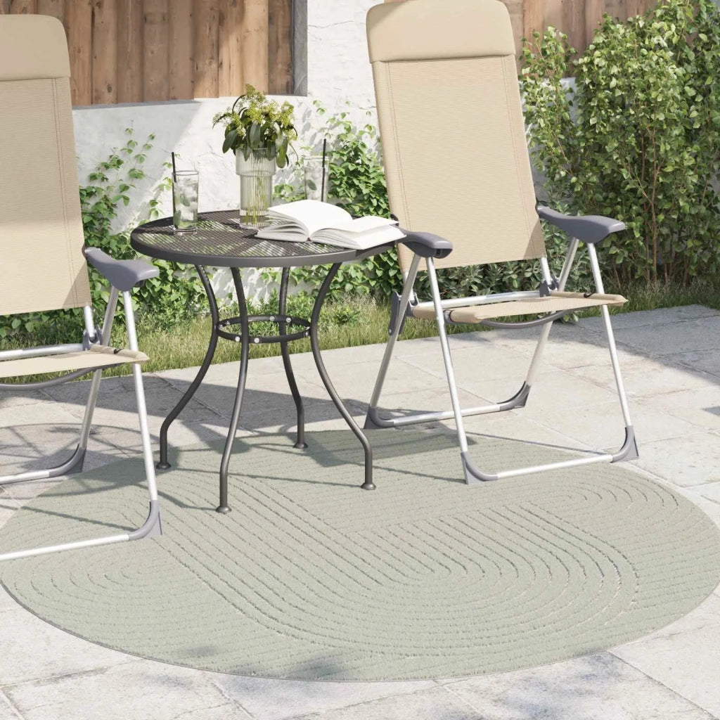 Tappeti per area Rotondo PALMERAS Verde Ø 160 CM Poliestere