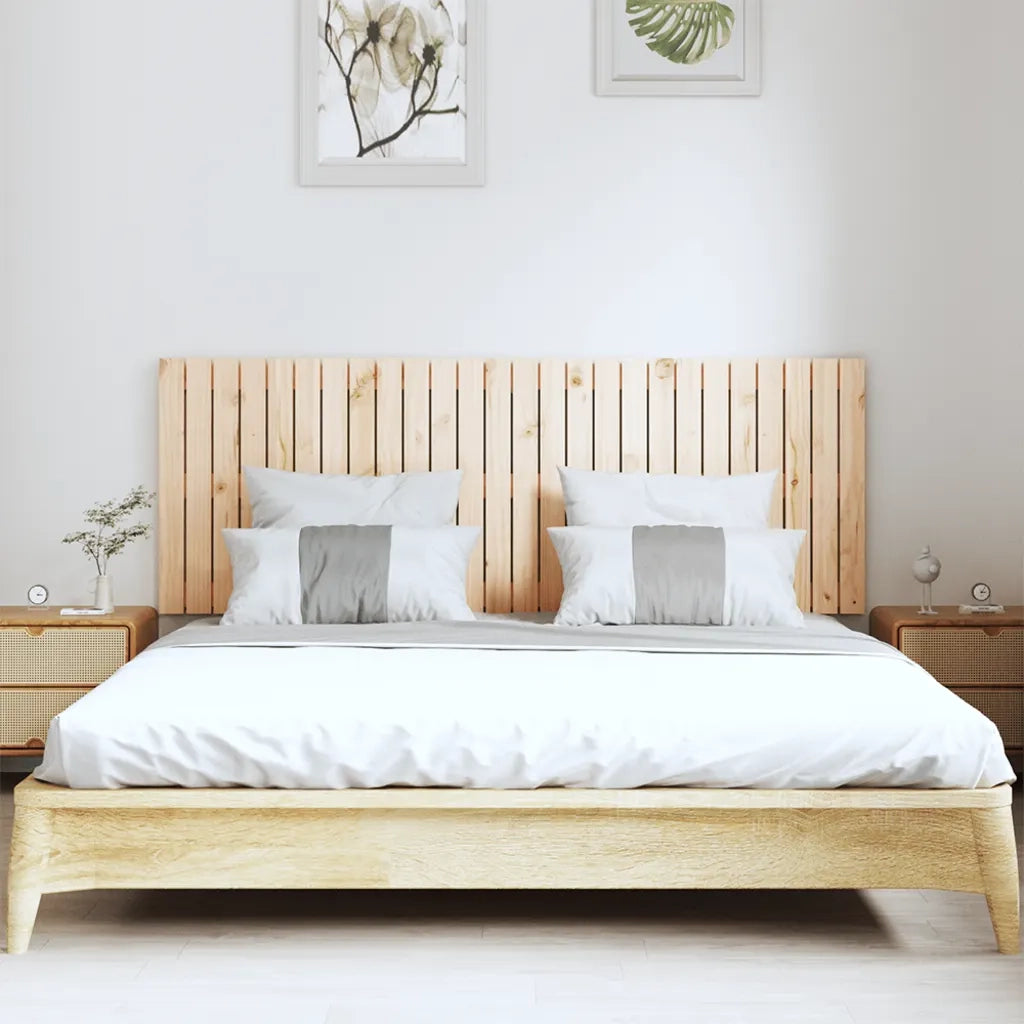 Testiera | Testata da Parete 166x3x60 cm in Legno Massello di Pino