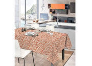 Tovaglia In Cotone Disegno Ramage 7937 - 140x240 - Beige
