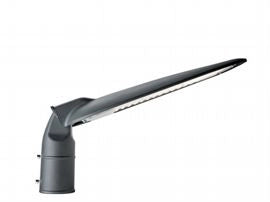 Testa-palo in alluminio pressofuso con luce diretta a LED - 50W, 4400 lumen, 3000°K grafite