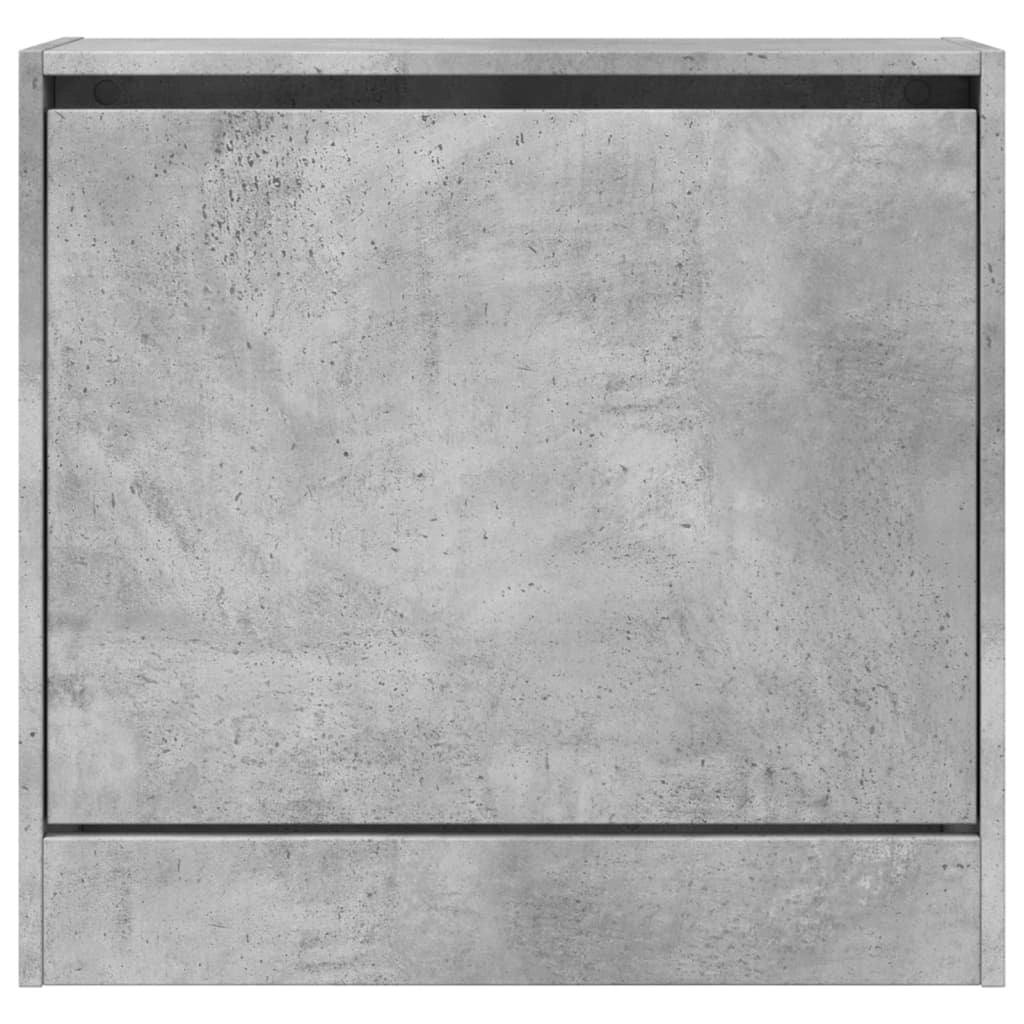 Scarpiera mobiletto portascarpe mobile per ingresso/corridoio/soggiorno 60 x 21 x 57 cm legno ingegnerizzato grigio 02_0021827