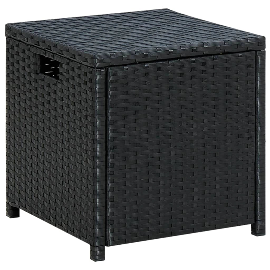 Set di mobili da giardino mobili da esterno 6 pezzi con cuscini resina intrecciata nera 02_0016930