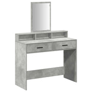Toeletta | Tavolo da Trucco con cassetto Grigio cemento 100 x 41 x 140 cm