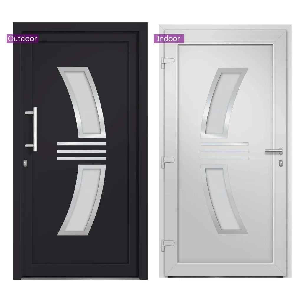 Porta di Ingresso Antracite 108x200 cm cod mxl 78500